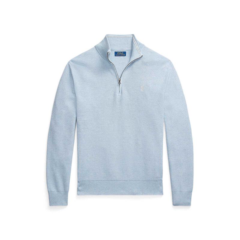 Polo Ralph Lauren Mesh-Knit Cotton Quarter-Zip Sweater image number 2